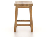 Canadel Champlain Block Stool in Honey Washed, front view