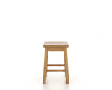Canadel Champlain Block Stool in Honey Washed, side view