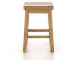Canadel Champlain Block Stool in Honey Washed, side view