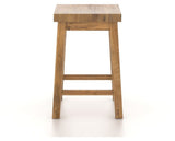 Canadel Champlain Block Stool in Honey Washed, back view