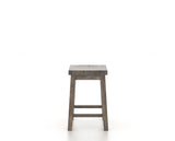 Canadel Champlain Block Stool in Shadow, back view