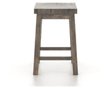 Canadel Champlain Block Stool in Shadow, back view