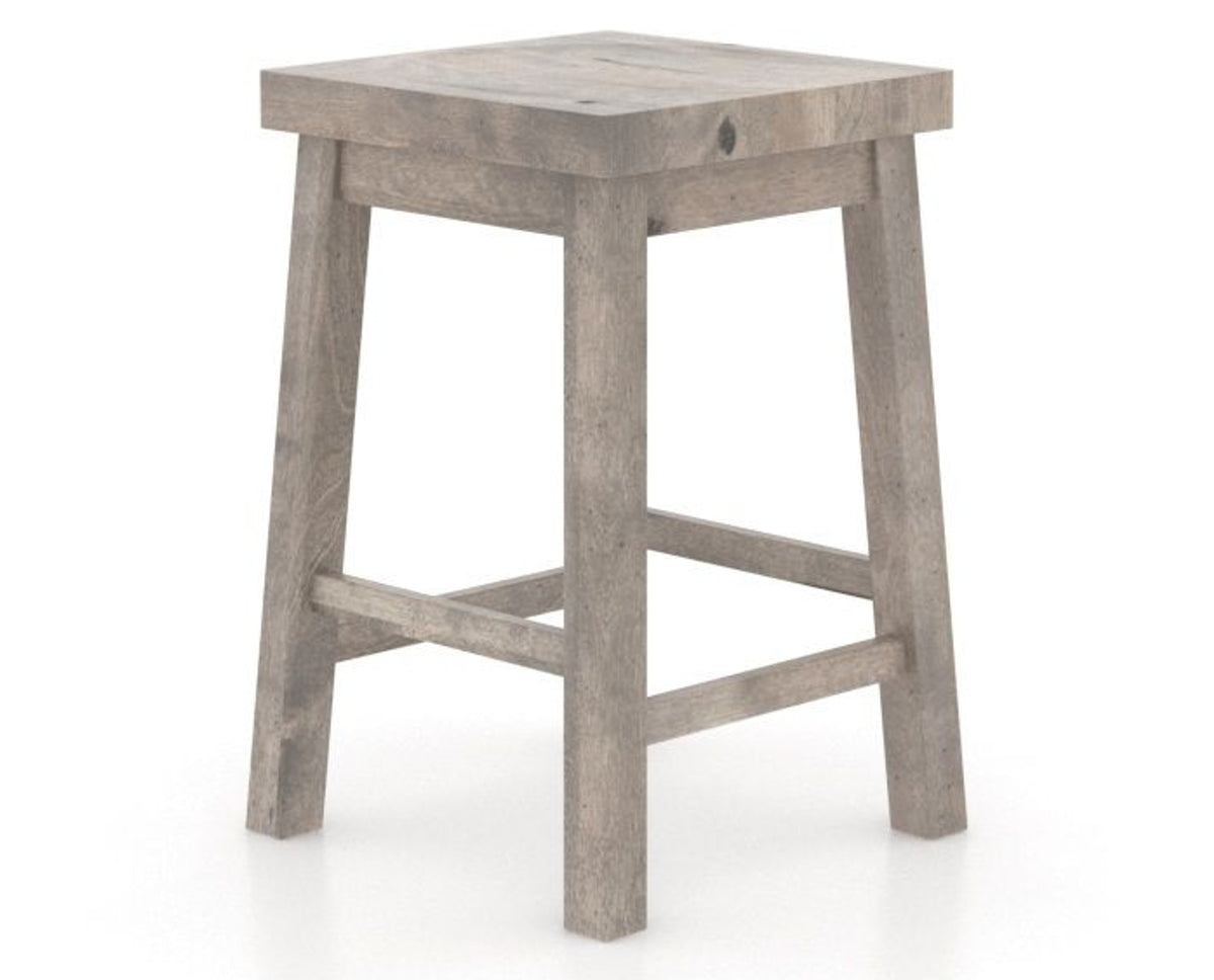 Canadel Loft Backless Counter Stool 5057 in Shadow, three-quarter view