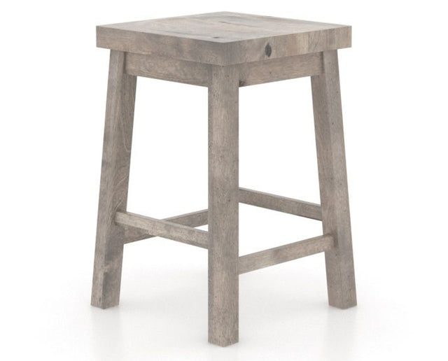 Canadel Loft Backless Counter Stool 5057 in Shadow, three-quarter view