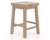 Canadel Loft Backless Counter Stool 5057 in 20 Caramel Washed, three-quarter view