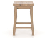 Canadel Loft Backless Counter Stool 5057 in 20 Caramel Washed, front view