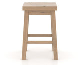 Canadel Loft Backless Counter Stool 5057 in 20 Caramel Washed, side view