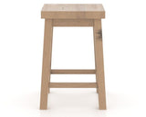 Canadel Loft Backless Counter Stool 5057 in 20 Caramel Washed, back view