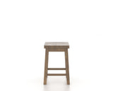 Canadel Champlain Block Stool in Pecan Washed, front view