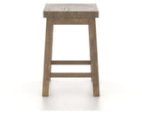 Canadel Champlain Block Stool in Pecan Washed, front view