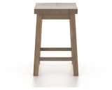 Canadel Champlain Block Stool in Pecan Washed, back view