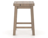 Canadel Loft Backless Counter Stool 5057 in 25 Pecan Washed, front view