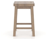 Canadel Loft Backless Counter Stool 5057 in 25 Pecan Washed, back view