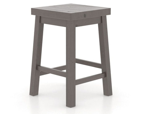 Canadel Loft Backless Counter Stool 5057 in 29 Hazelnut Washed, three-quarter view
