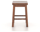 Canadel Champlain Block Stool in Spice Washed, side view