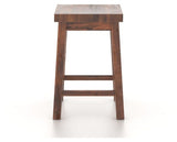 Canadel Champlain Block Stool in Spice Washed, back view