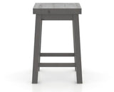 Canadel Loft Backless Counter Stool 5057 in 59 Davy's Grey, front view