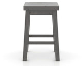 Canadel Loft Backless Counter Stool 5057 in 59 Davy's Grey, side view