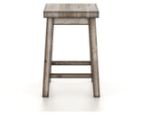 Canadel Champlain Block Stool in Heritage Nature, front view