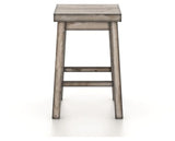 Canadel Champlain Block Stool in Heritage Nature, side view
