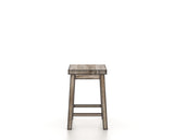 Canadel Champlain Block Stool in Heritage Nature, back view