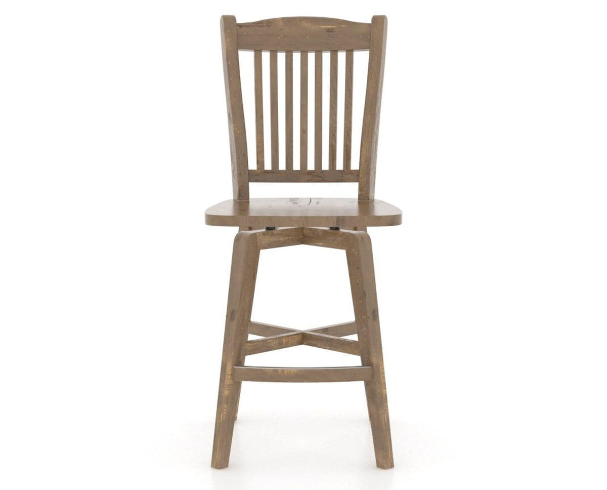 Canadel Champlain Counter Stool in Pecan Washed, front view