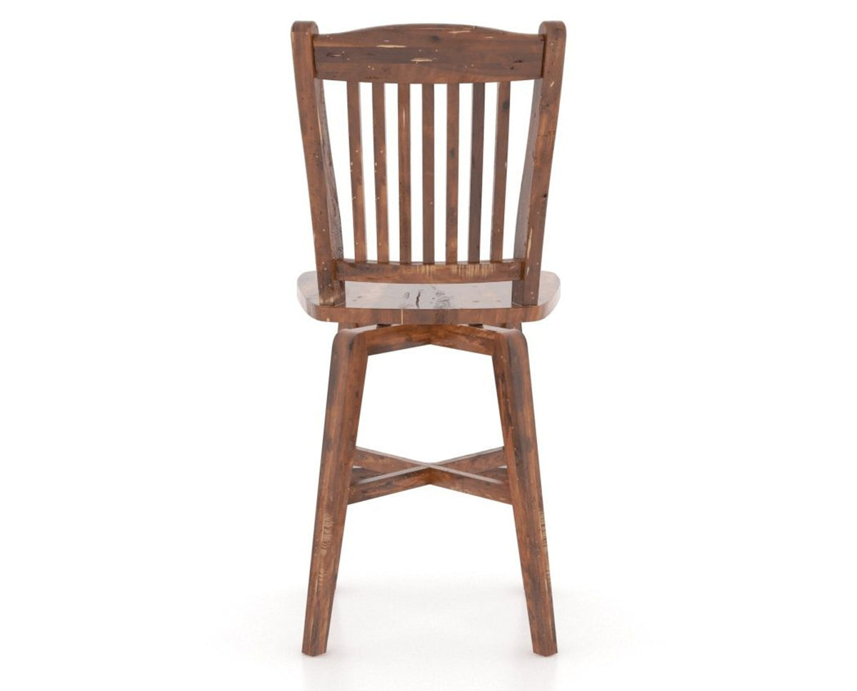Canadel Champlain Counter Stool in Spice Washed, back view