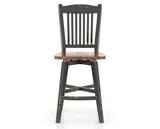 Canadel Champlain Counter Stool in Black and Spice Washed, front view
