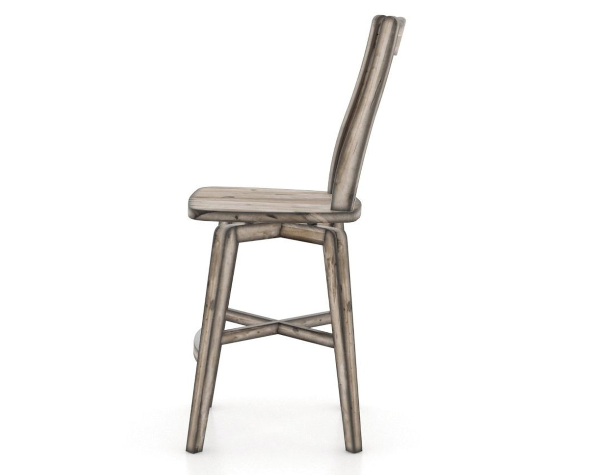 Canadel Champlain Counter Stool in Heritage Nature, side view