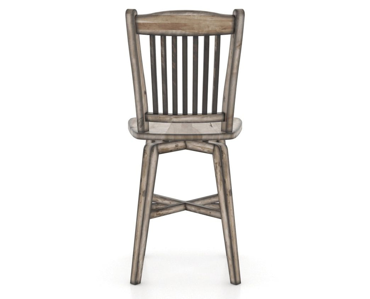Canadel Champlain Counter Stool in Heritage Nature, back view