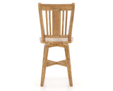 Canadel Champlain Lloyd Counter Stool in Honey Washed, back view