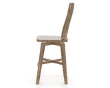 Canadel Champlain Lloyd Counter Stool in Pecan Washed, side view