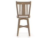 Canadel Champlain Lloyd Counter Stool in Pecan Washed, back view