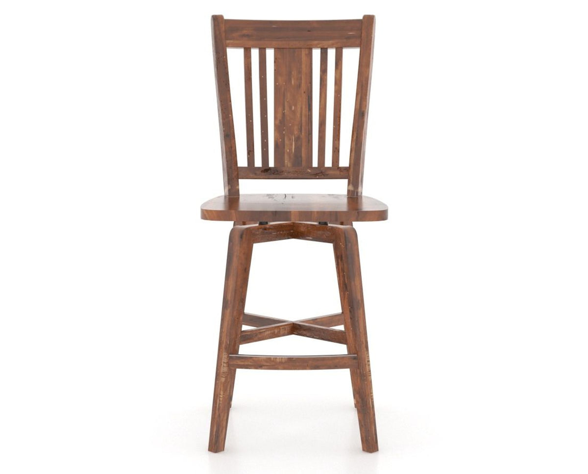 Canadel Champlain Lloyd Counter Stool in Spice Washed, front view