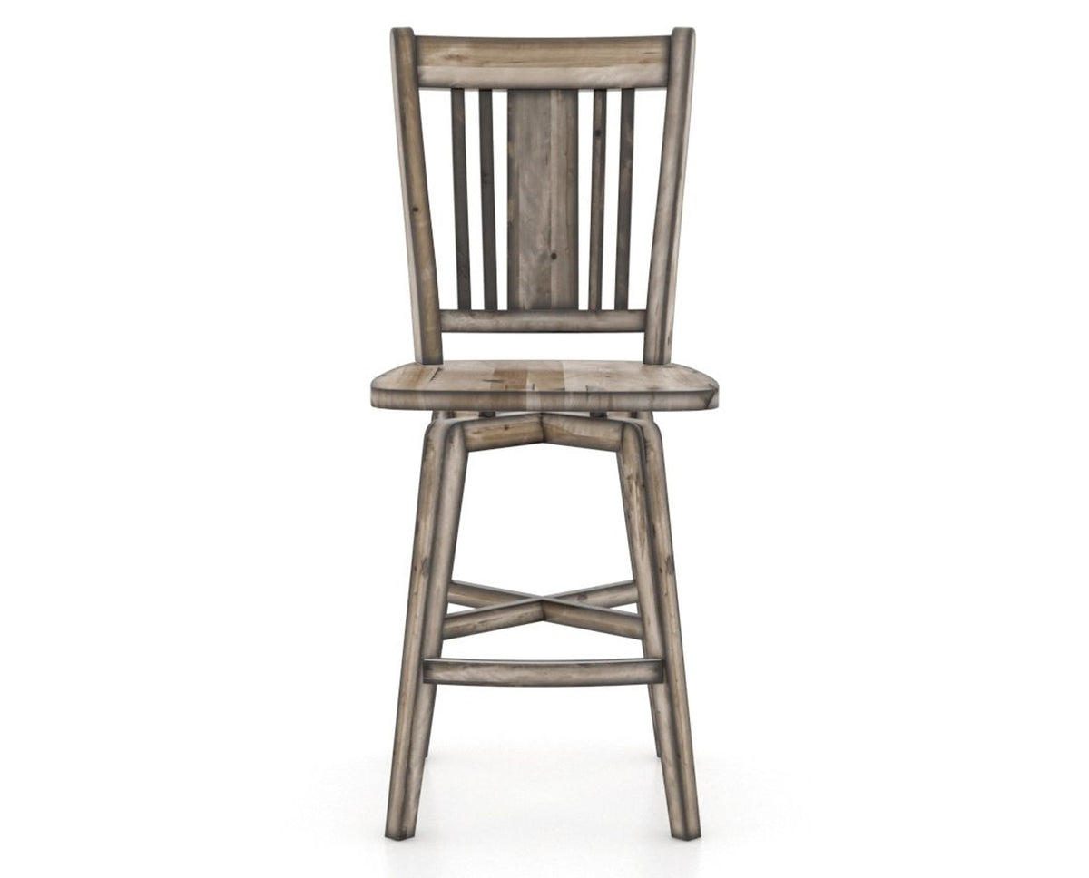 Canadel Champlain Lloyd Counter Stool in Heritage Nature, front view
