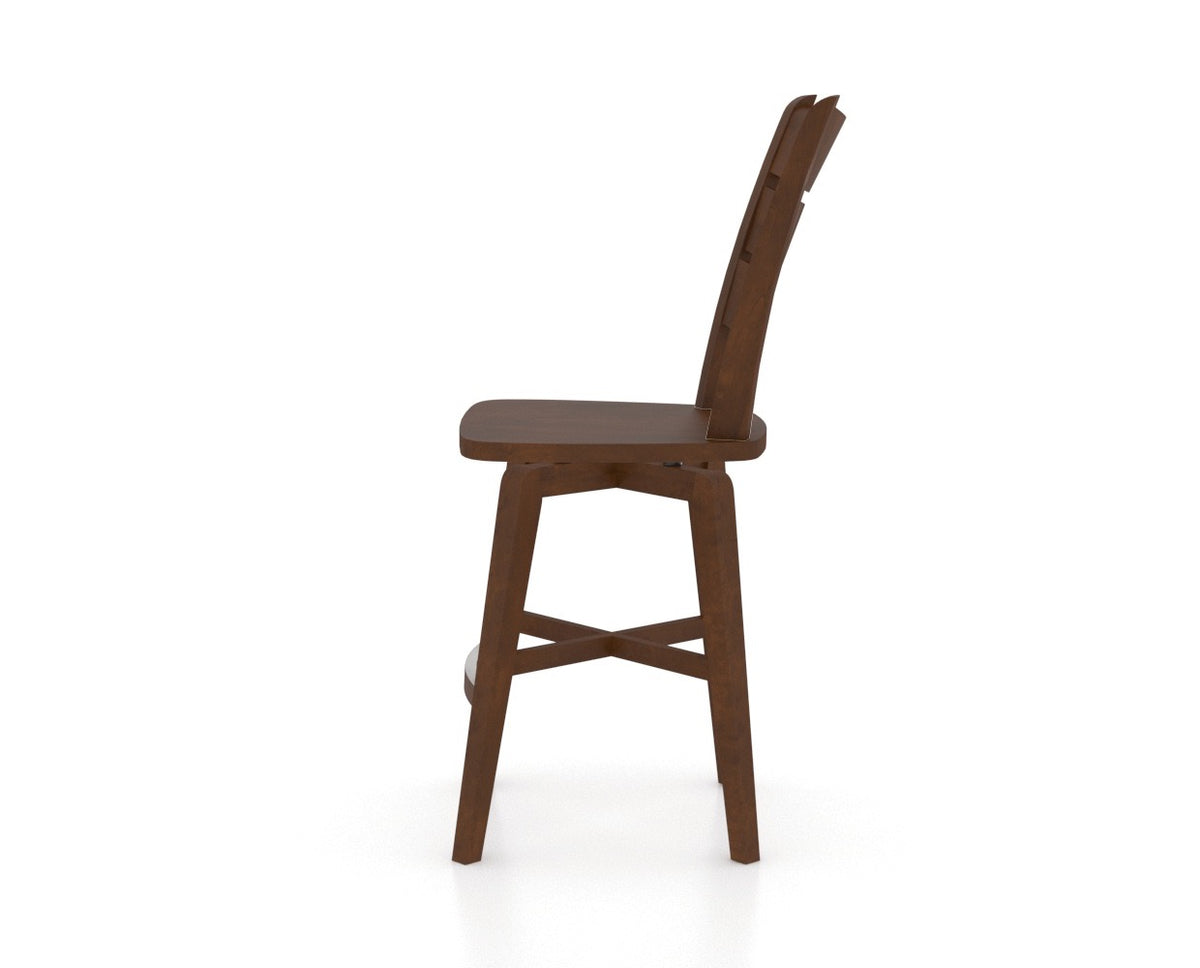 Canadel Modlad Counter Stool in Cognac Washed, side view