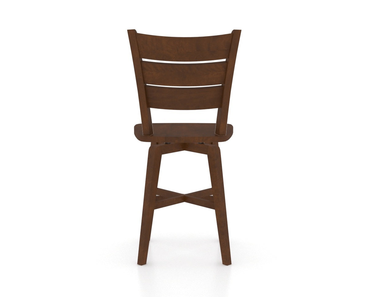 Canadel Modlad Counter Stool in Cognac Washed, back view