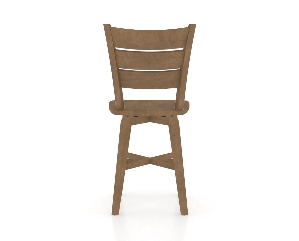 Canadel Modlad Counter Stool in Pecan Washed, back view