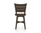 Canadel Modlad Counter Stool in Hazelnut Washed, back view