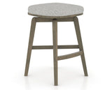 Canadel Stump Counter Stool in Shadow, 7C Fabric, three-quarter view