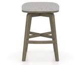 Canadel Stump Counter Stool in Shadow, 7C Fabric, front view