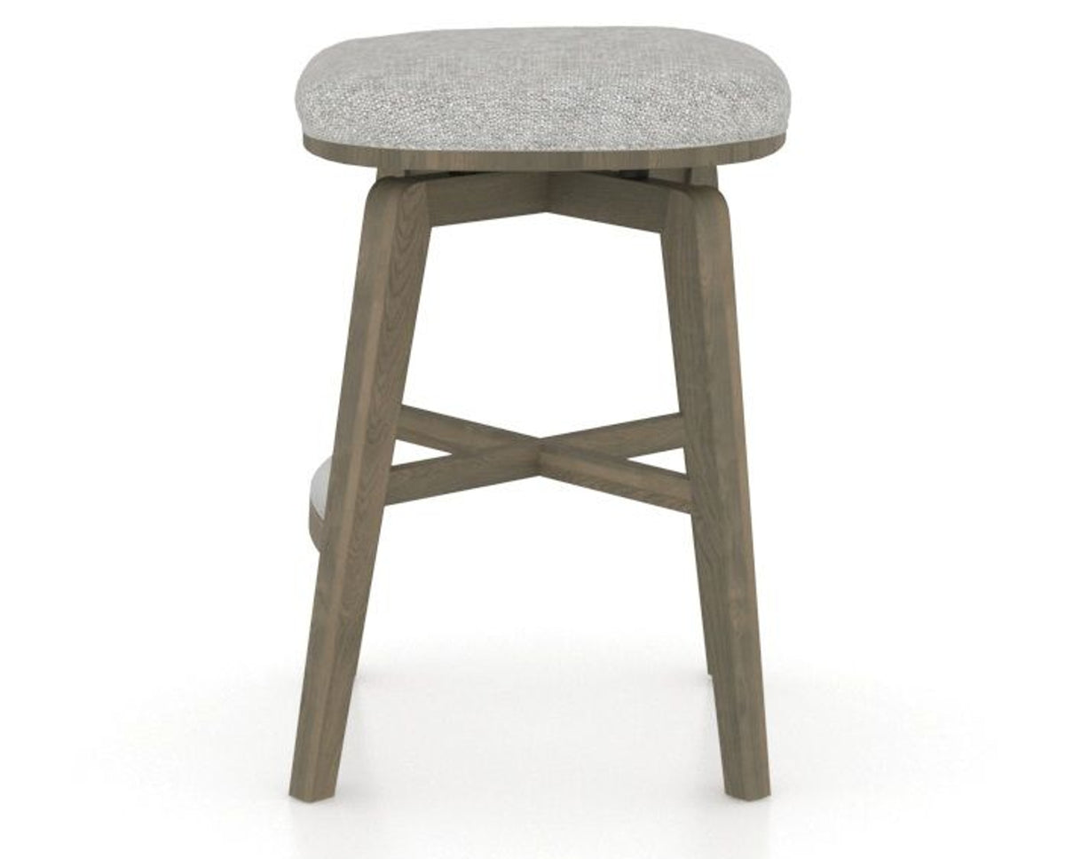 Canadel Stump Counter Stool in Shadow, 7C Fabric, side view