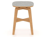 Canadel Stump Counter Stool in Caramel Washed, 7C Fabric, back view