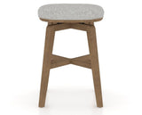 Canadel Stump Counter Stool in Pecan Washed, 7C Fabric, back view