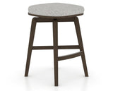 Canadel Stump Counter Stool in Hazelnut Washed, 7C Fabric, three-quarter view