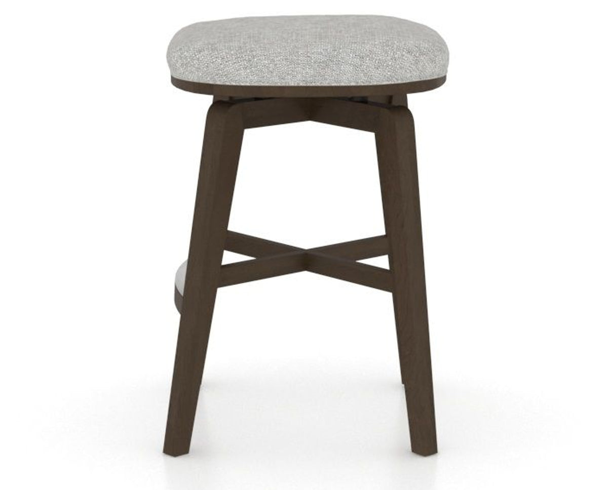 Canadel Stump Counter Stool in Hazelnut Washed, 7C Fabric, side view