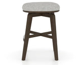 Canadel Stump Counter Stool in Hazelnut Washed, 7C Fabric, side view