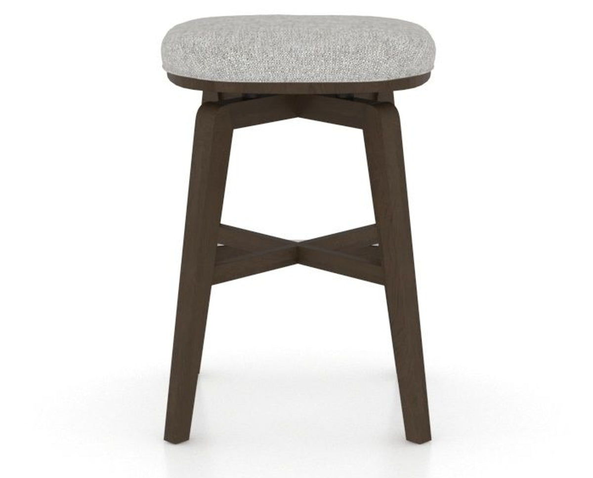 Canadel Stump Counter Stool in Hazelnut Washed, 7C Fabric, back view