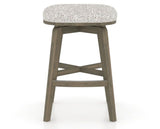 Canadel Stump Counter Stool in Shadow, FP Crypton®, front view