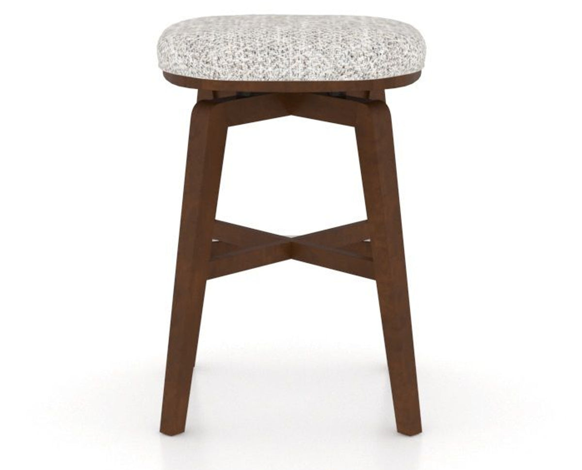 Canadel Stump Counter Stool in Cognac Washed, FP Crypton®, back view